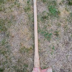 Wooden Pick Axe Home Yard Lawn Flower Beds Weeds Planting Plants Yard Lawn Work in Good Condition