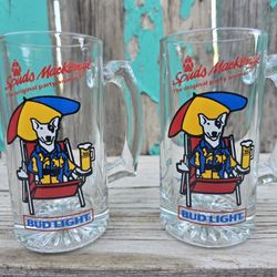 Vintage Pair of Spuds MacKenzie Mugs