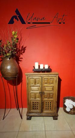 Very antique cabinet color natural