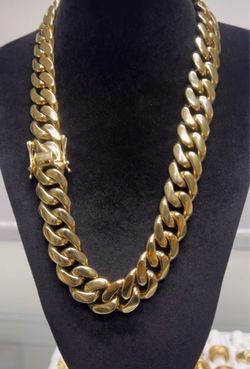 14k gold filled Miami Cuban link chain
