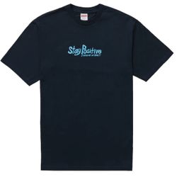 Supreme Stay Positive Tee Navy Size Medium M FW20 Supreme NEW YORK New !!