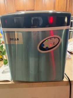 NEW DELLA Countertop Ice Maker – 48 lbs/Day – Heavy Duty – Bullet Ice