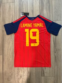 Spain Lamine Yamal Home Jersey, s to 4xl