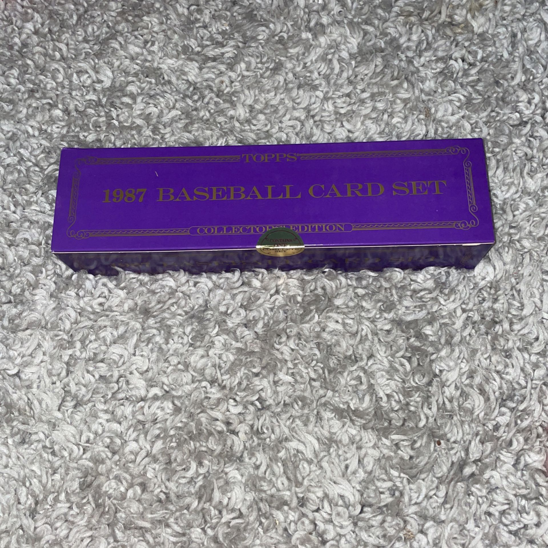 1987 Topps Tiffany Baseball Card Set 