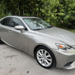 2014 LEXUS IS250 *ONLY 93K MILES* WARRANTY* 2 OWNER* CLEAN CARFAX FL  *ONLY 93,000 MILES  2 OWNER  LIGHT SANDSTONE PREMIUM LEATHER INTERIOR  LIKE NEW 