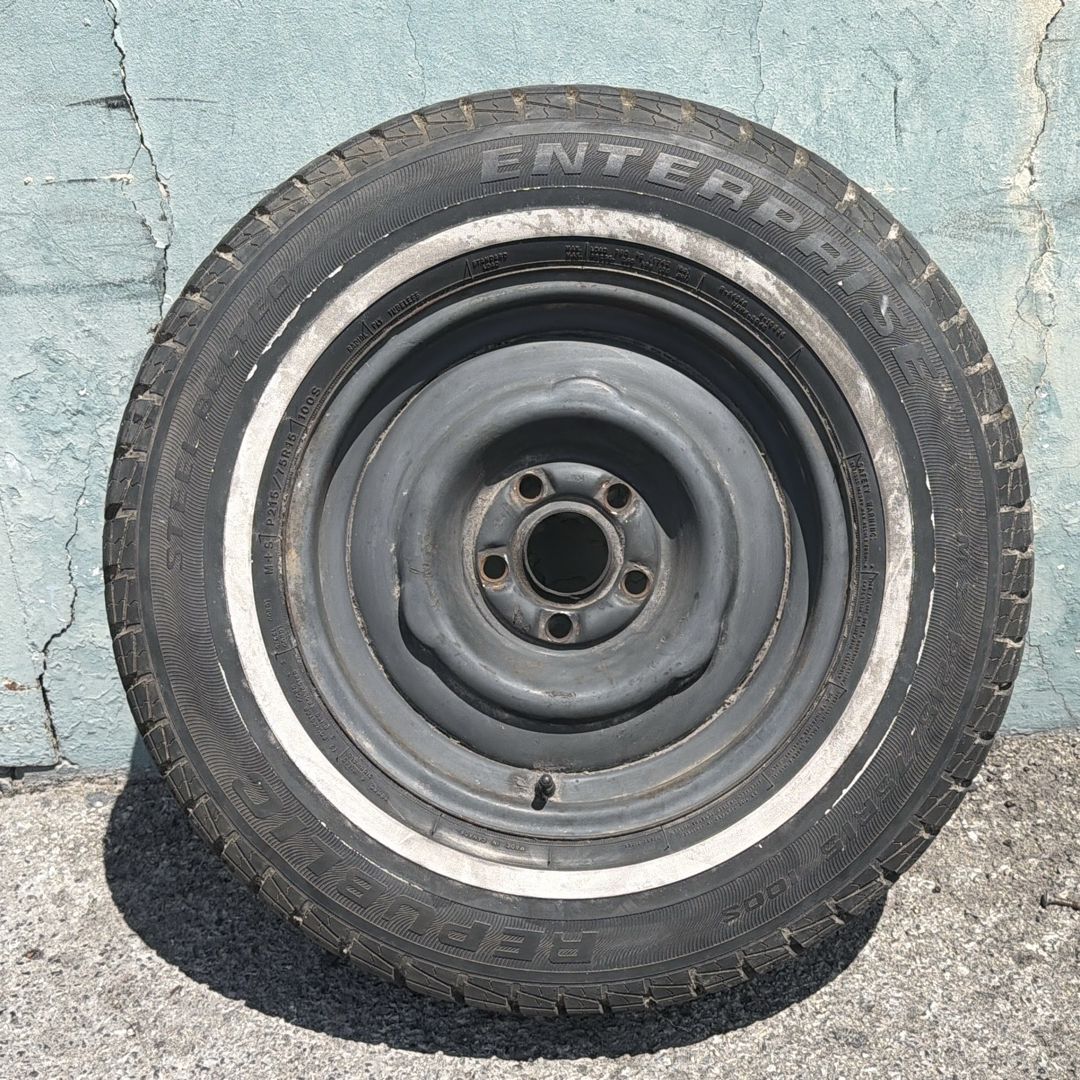 One Ford 15 Inch Steel Wheel From a Full Size Big Block Car, Station ...