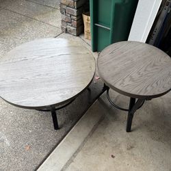 Coffee table and side table set