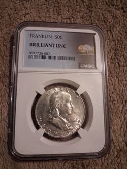 Franklin 50 cent brilliant unc