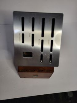 ZWILLING J.A Henckels 18-Slot Wood Knife Block Stainless steel Top 10345-200