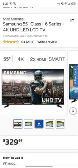 Samsung s series 55in 4k tv no remote w scratch