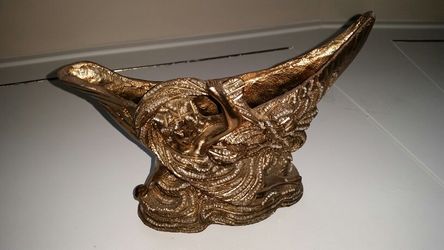 Bronze Paperweight Pen and Pencil Holder