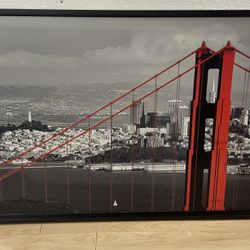 Golden Gate Bridge Framed Wall Art – 48.5” x 30.5”