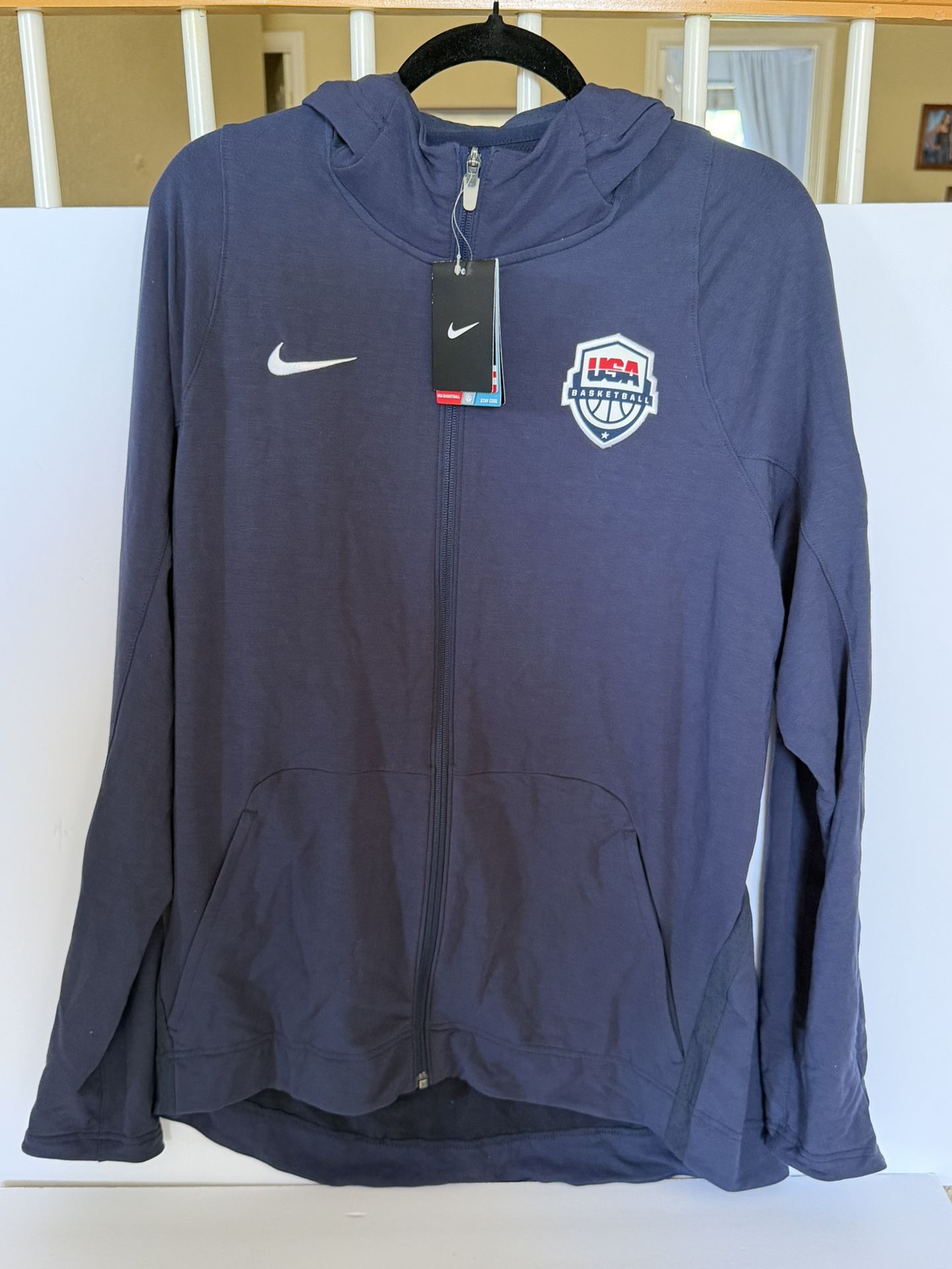 Nike Men's USA Basketball Hyperelite Dri-Fit Hoodie Navy Size L