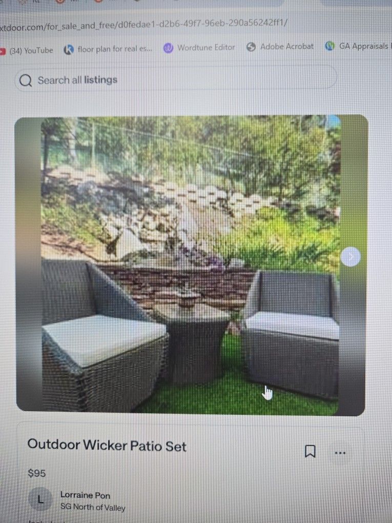 3 Pieces Patio Set