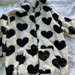 Cute heart 💜 hoodie sweater super soft size: medium