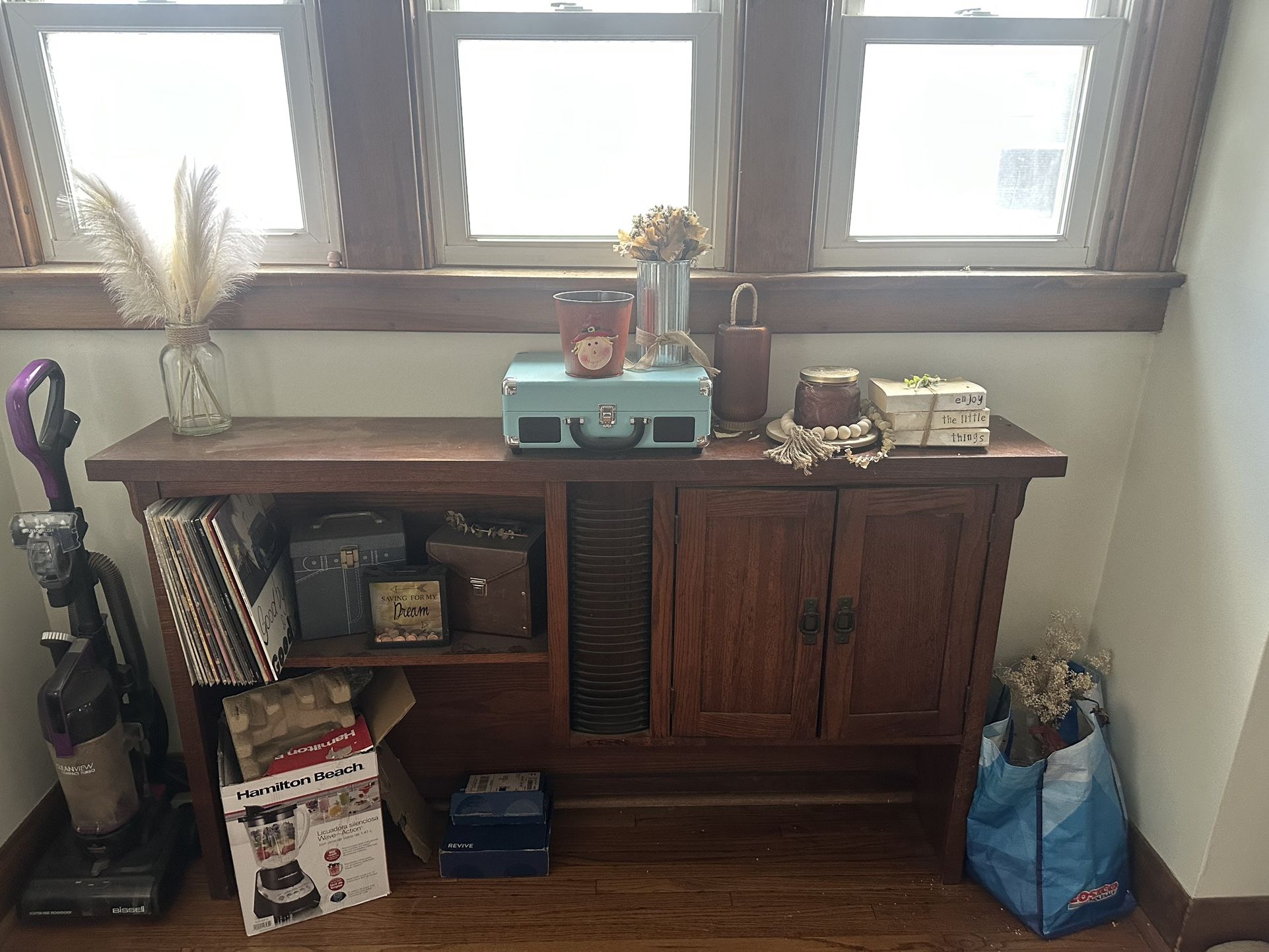 solid wood desk (heavy)