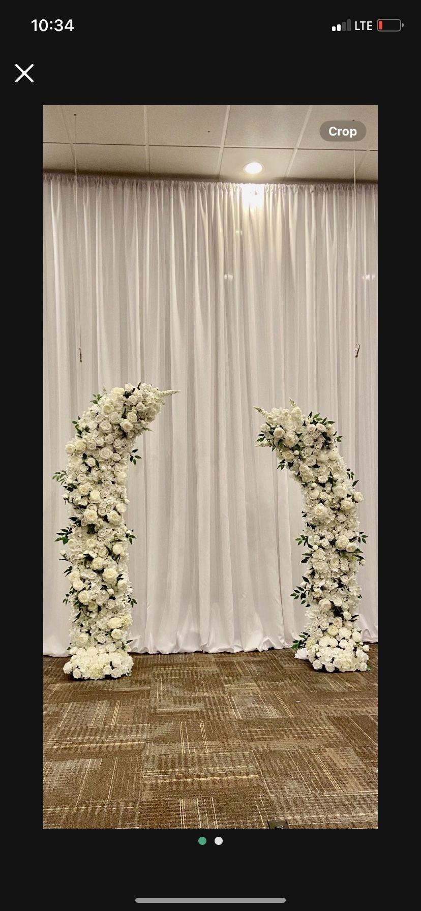 Faux Floral Arbor 5.9x6.9f