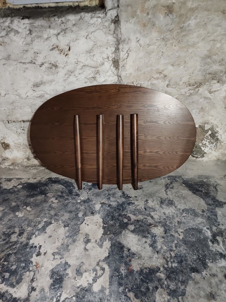 Oval Dining Table W/ Legs And Hardware