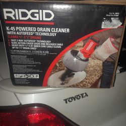 RIDGID K45 POWERED DRAIN CLEANER WITH AF..