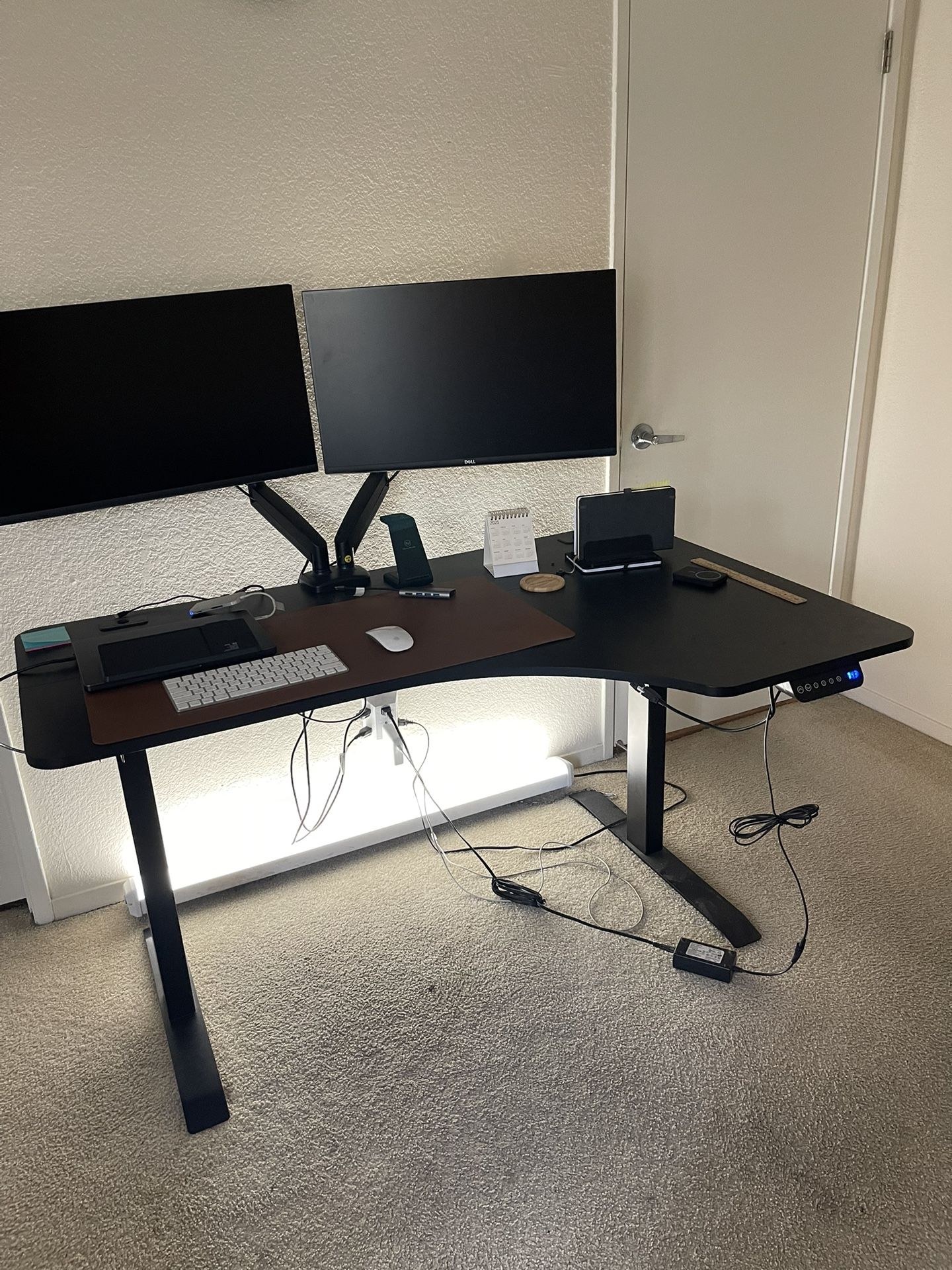 55- Inch Electric Standing Desk(Without mount and monitors)