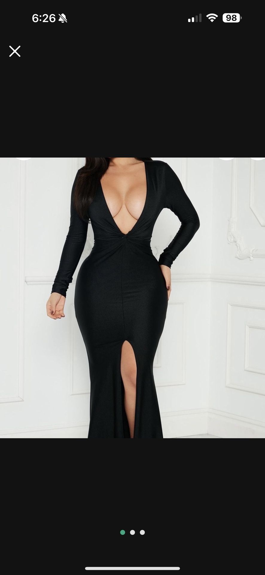 Large Black Dress New