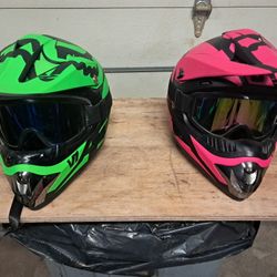 2 Bicycle Helmets BMX For Sale. 