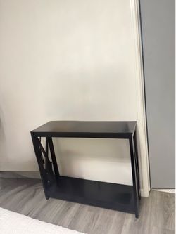 Black hallway table