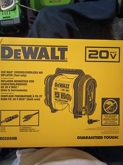 DeWalt 20v air inflator