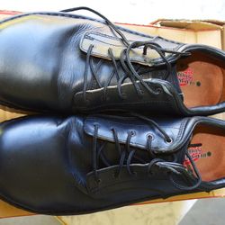 Red Wing Style #6703 Black Leather Aluminum Safety Toe Work Shoes Mens Size 11 E2 Lightly Used