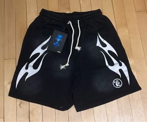 Hellstar Black Shorts White Flame Sizes Medium, Large
