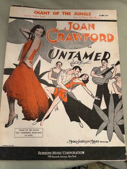 Vintage sheet music