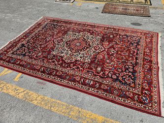 Semi Antique Persian oriental wool rug