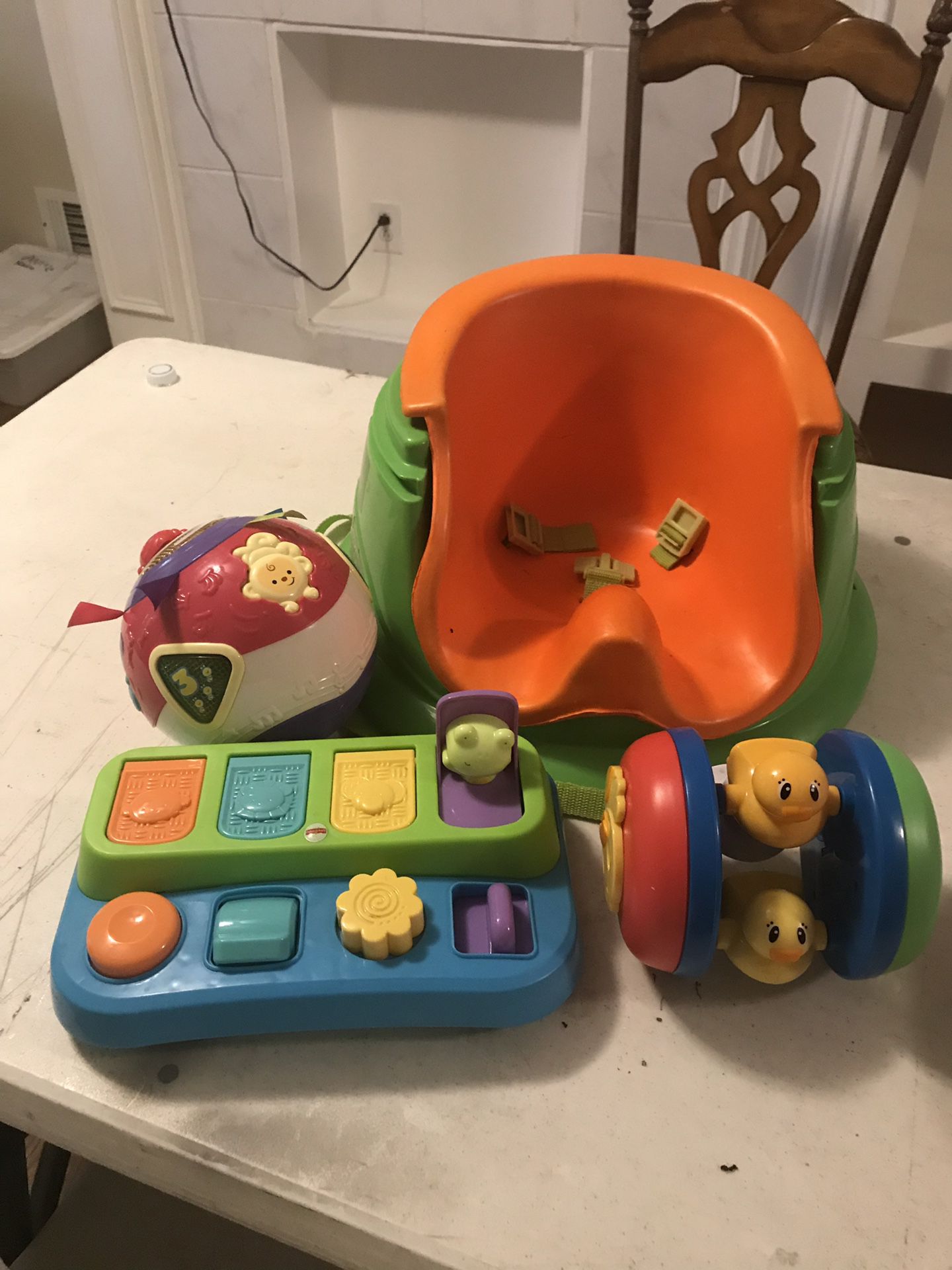 Toys And booster seat$15 for everything