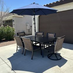 🌞 Sunvilla 7-Piece Outdoor Patio Dining Set - Like New!