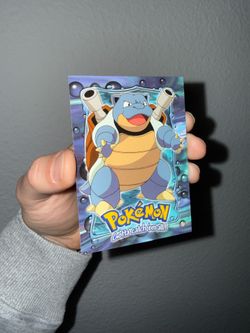 1999 Topps Pokemon the First Movie #09 Blastoise Blue Logo