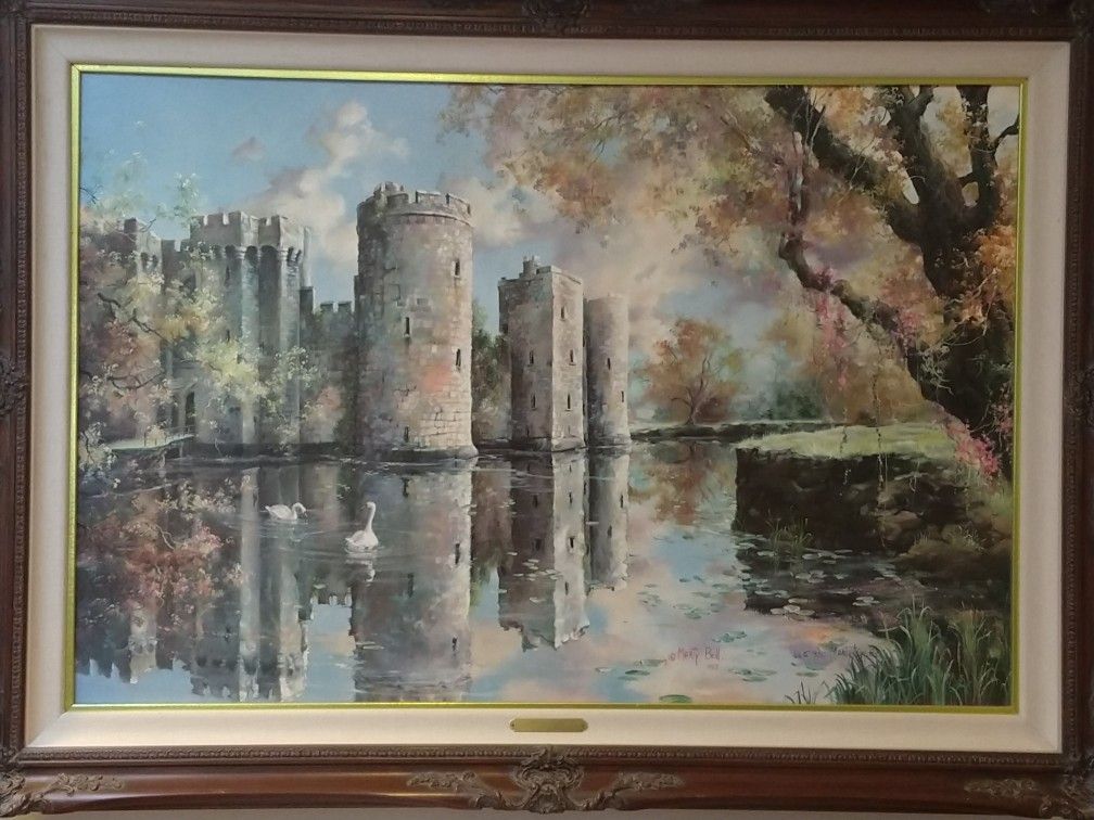 24x36 Bodiam TWILIGHT by Marty Bell
