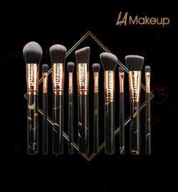 10pcs mqrble makeup brush set and 11pcs kabuki brush set