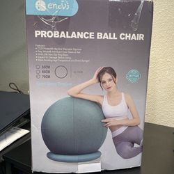 Enovi Probalance Ball Chair Sitting Office Self-Standing Felt Gray Balance 65cm