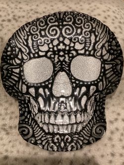 Day Of The Dead Sugar Skull Plate/Tray New