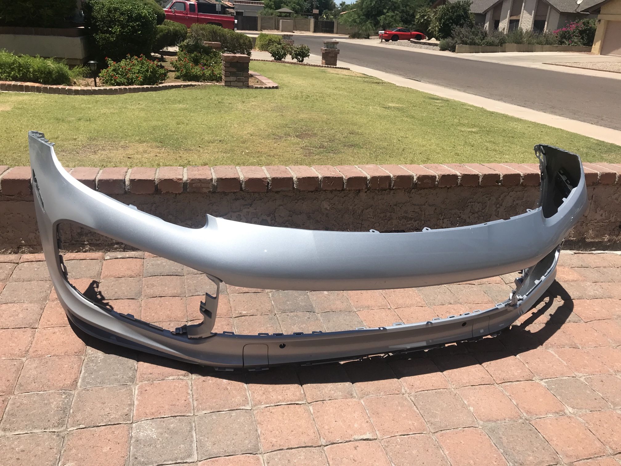 Porsche Cayenne Bumper 2019, 2020, oem part, ORIGINAL PORSCHE CAYENNE FRONT BUMPER OEM 