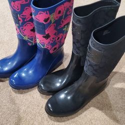 Coach Rain Boots Women's Size 11