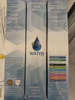 Waten H2O Refrigerator Replacement Water Filter