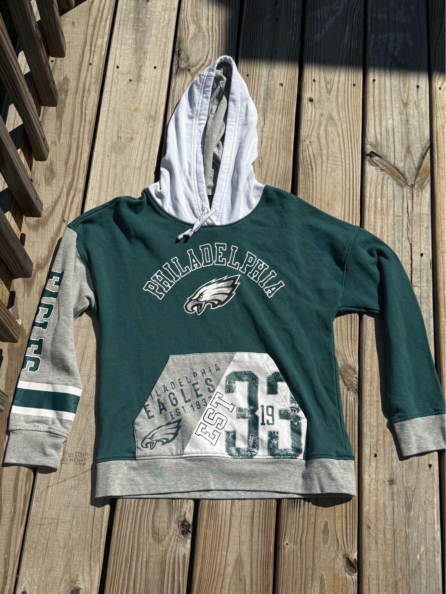 Philadelphia Eagles Y2K Varsity Hoodie Girls L Streetwear Cozy