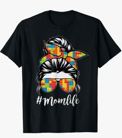 Mom life Lego shirt & matching earrings
