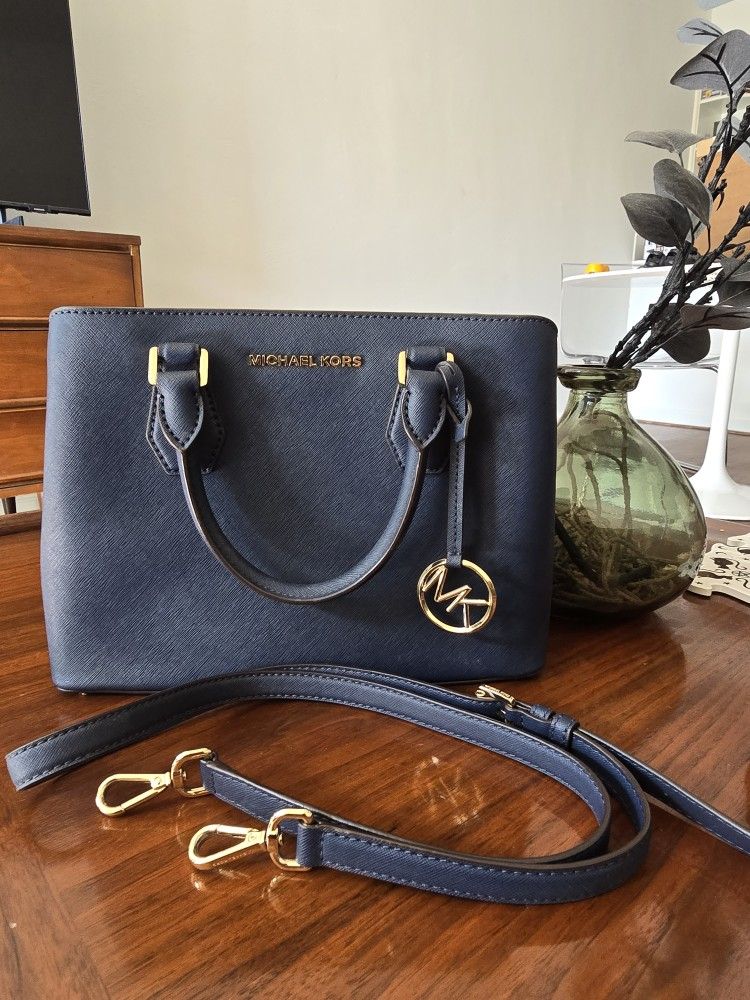Navy Blue Michael Kors Purse