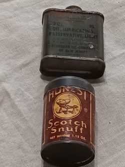 Small Collectible Tin Can Figurines 