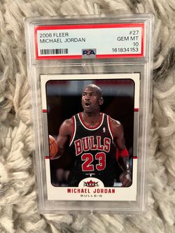 2006 Fleer Michael Jordan card #27, graded PSA 10