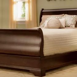 Raymour and Flannigan Queen sleigh bed frame (original $700)