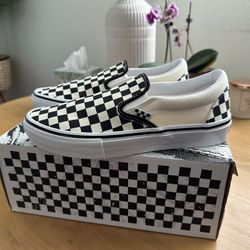 New Vans Slip Ons Checkerboard - Size 7