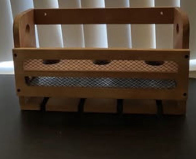 Wooden hanging decorative organizer shelf